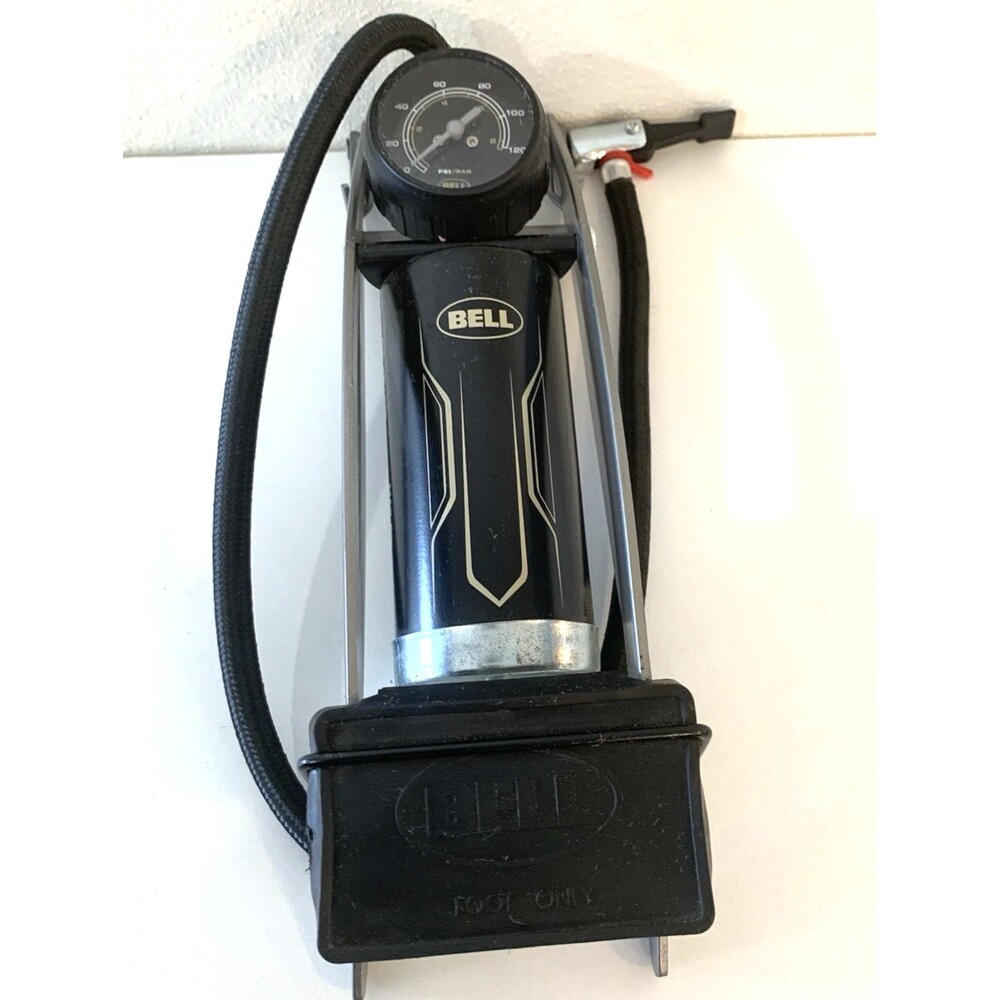 Bell Airstomper 200 Foot Pump with Gauge for Inflating Bikes and other  Items